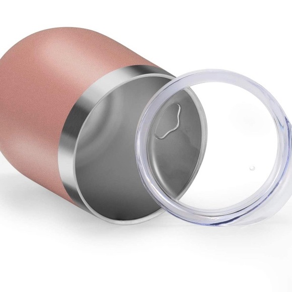 NWT Rose Gold Tumbler with Straw and Cleaner - Picture 4 of 4